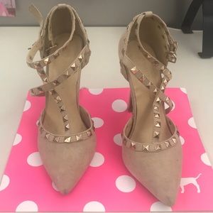 Used Suede Rockstud replica stilettos! Size 7